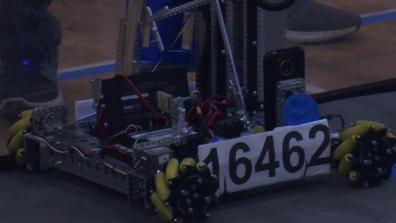 Robots compete at the First Tech Challenge Charlottesville qualifier. Winning teams go on to...