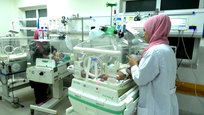 Health officials said 31 premature babies in “extremely critical condition” were transferred...