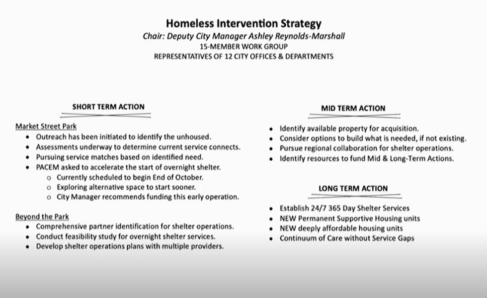 Homeless Intervention Strategy