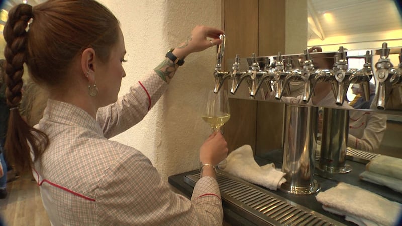 Potter's Craft Cidery's first tasting room in Albemarle County.