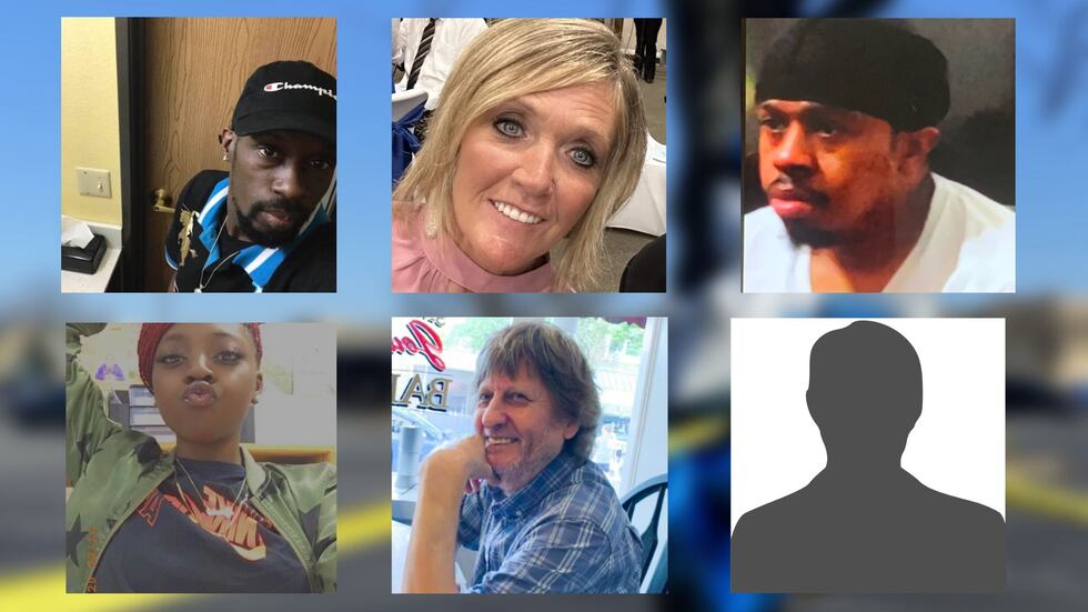(From left to right) Lorenzo Gamble, Kellie Pyle, Brian Pendleton, Tyneka Johnson, Randy...