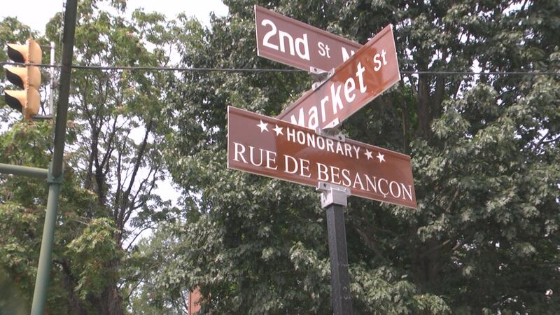 Charlottesville is currently home to 12 streets with honorary names, like Rue De Besancon,...