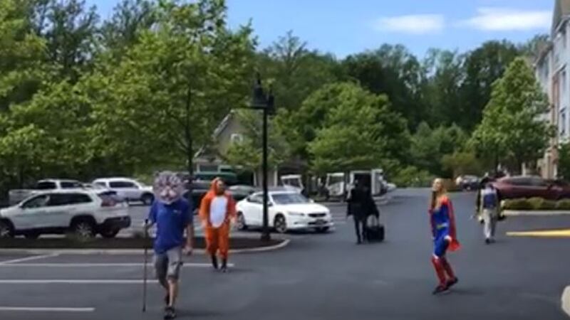 Staff at The Reserve at Belvedere apartments in Albemarle County spent Thursday evening...