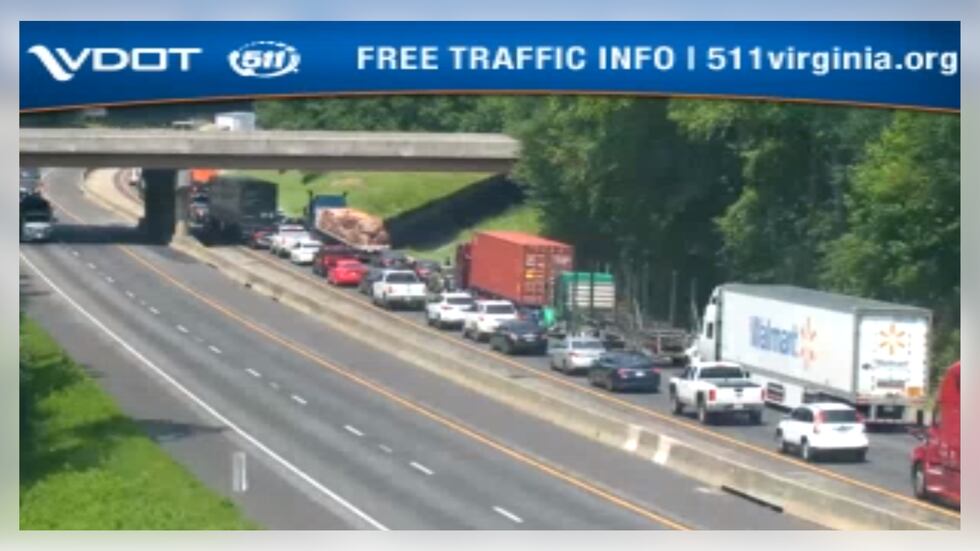 Southbound I-85 was shut down near U.S. 1 at mile marker 64 on Tuesday, Aug. 1.